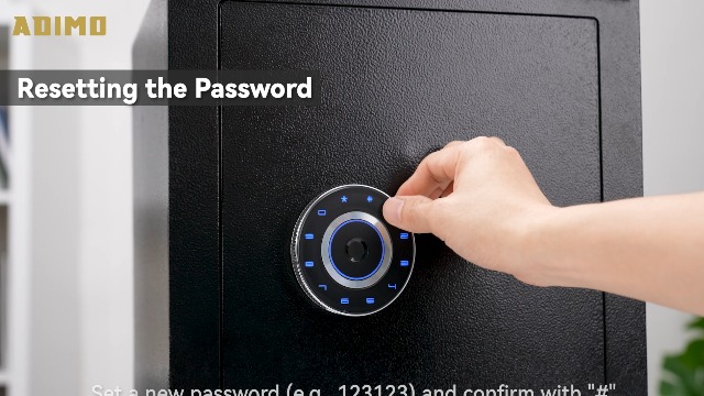 ADIMO Biometric Safe, 1.2 CuFt Fingerprint Home Safe with